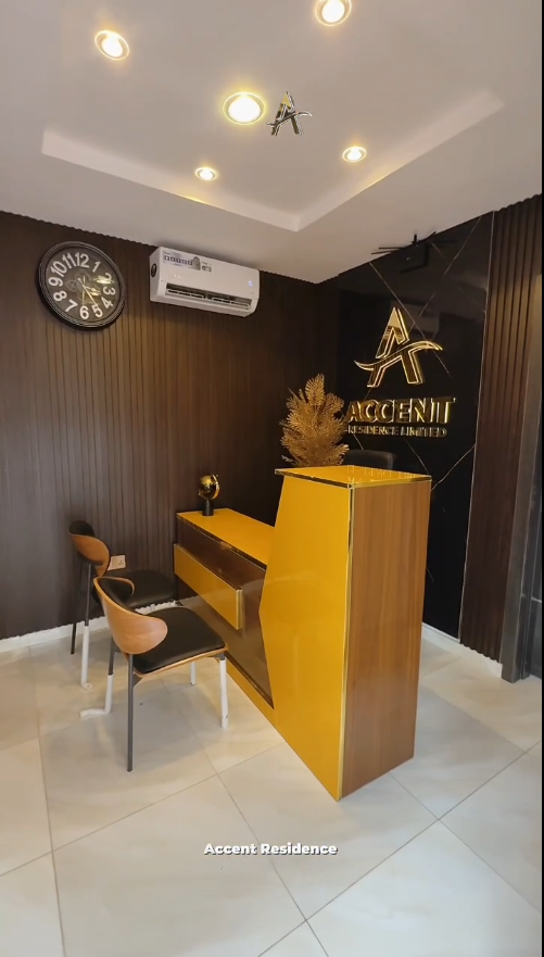 Comfortable guest lounge at Accent Residence